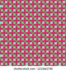 Abstract background multicolor cube geometric pattern seamless.