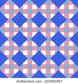 Abstract background multicolor cube geometric pattern seamless.