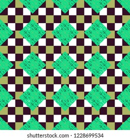 Abstract background multicolor cube geometric pattern seamless.