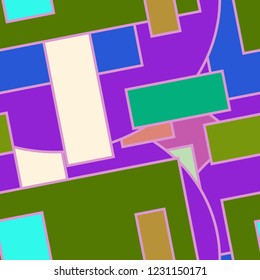 Abstract background multicolor cube geometric seamless pattern.