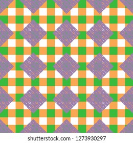 Abstract background multicolor cube geometric pattern seamless.