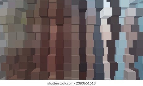 Abstract background multicolor extrude blocks style and design for vector illustration. 