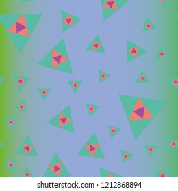 Abstract background multicolor geometric pattern seamless triangle.