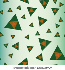 Abstract background multicolor geometric pattern seamless triangle.