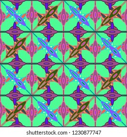 Abstract background multicolor geometric seamless pattern.