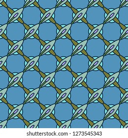 Abstract background multicolor geometric seamless pattern.