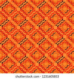 Abstract background multicolor geometric weave pattern seamless.