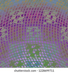 Abstract background multicolor glow striped weave pattern.