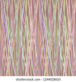 Abstract background multicolor glow striped weave pattern.