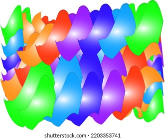 abstract background of multicolor gradient shapes.