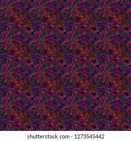 Abstract background multicolor mosaic seamless pattern.