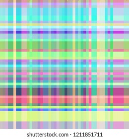 Abstract background multicolor rainbow geometric grid striped seamless.