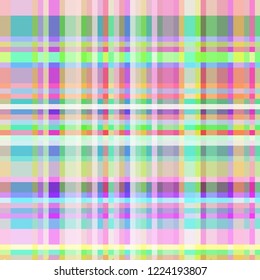 Abstract background multicolor rainbow geometric grid striped seamless.