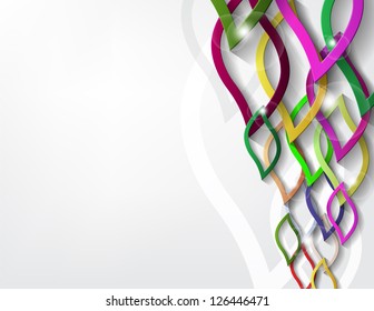 Abstract Background with multicolor shapes and shadows.