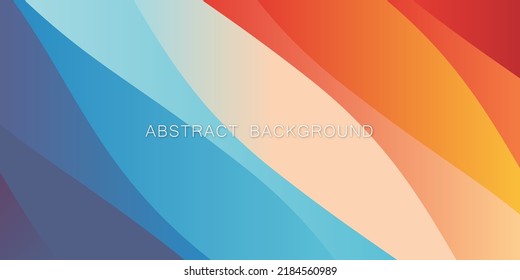 Abstract background multicolor wave effect in vector format