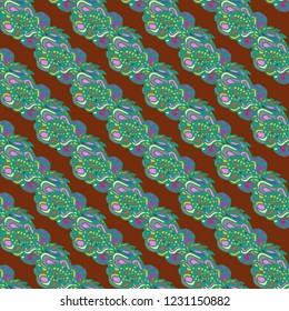 Abstract background multicolor weave diagonal seamless pattern.