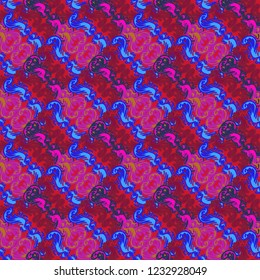 Abstract background multicolor weave diagonal seamless pattern.