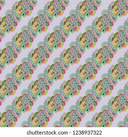 Abstract background multicolor weave diagonal seamless pattern.
