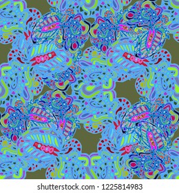 Abstract background multicolor weave seamless pattern.
