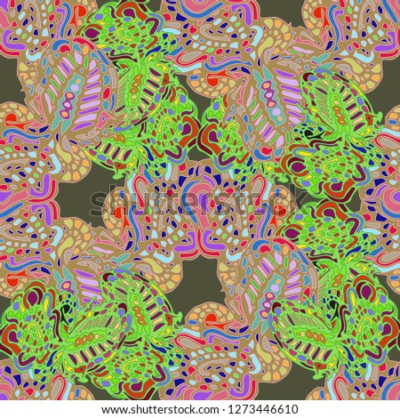 Abstract background multicolor weave seamless pattern.