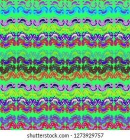 Abstract background multicolor weave striped seamless pattern.