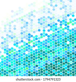 Abstract background from multicolored blue circles. Vector illustration