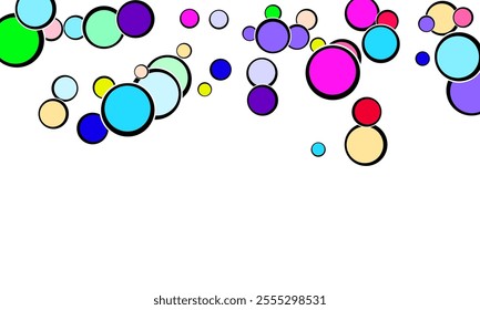 Abstract background with multicolored circles. Vector illustration  Broken Glass Explosive Effect.