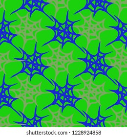 Abstract background multicolored cobweb grid seamless pattern.