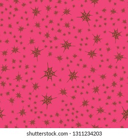 Abstract background multicolored cobweb grid seamless pattern.