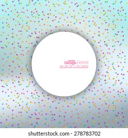 Abstract background with multicolored confetti festive. 