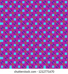 Abstract background multicolored cube geometric pattern seamless.