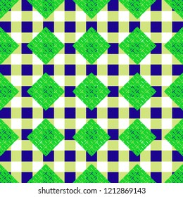Abstract background multicolored cube geometric pattern seamless.