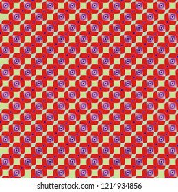Abstract background multicolored cube geometric pattern seamless.
