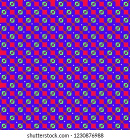 Abstract background multicolored cube geometric pattern seamless.
