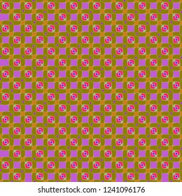Abstract background multicolored cube geometric pattern seamless.