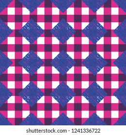 Abstract background multicolored cube geometric pattern seamless.