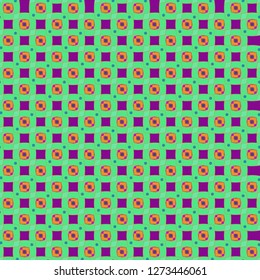 Abstract background multicolored cube geometric pattern seamless.