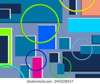 Abstract background multicolored cube geometric seamless pattern.