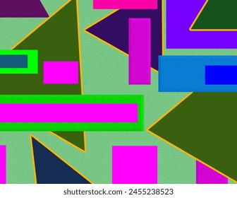Abstract background multicolored cube geometric seamless pattern.