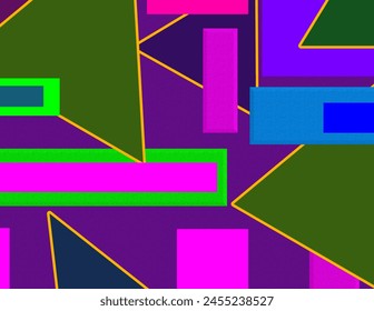 Abstract background multicolored cube geometric seamless pattern.