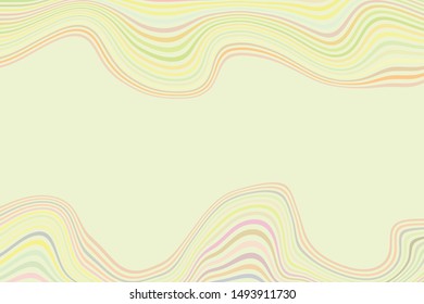 Abstract background, multi-colored curved lines. Vector design.
