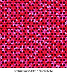 Abstract background of multicolored flowers. Vector illustration