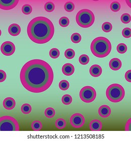 Abstract background multicolored geometric circle chaos.