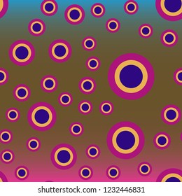 Abstract background multicolored geometric circle chaos.