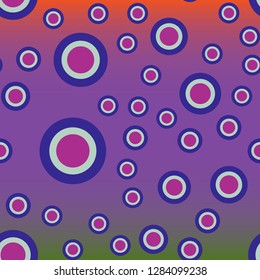 Abstract background multicolored geometric circle chaos.