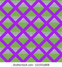 Abstract background multicolored geometric grid seamless cube.