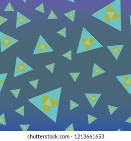 Abstract background multicolored geometric pattern seamless triangle.