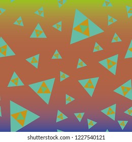 Abstract background multicolored geometric pattern seamless triangle.
