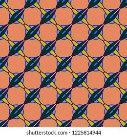 Abstract background multicolored geometric seamless pattern.