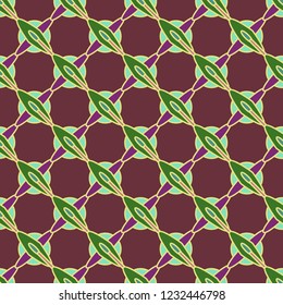 Abstract background multicolored geometric seamless pattern.
